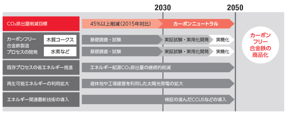 カーボンニュートラルの実現に向けたロードマップ